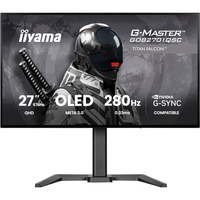 iiyama G-Master Titan Falcon GOB2701QSC-B1 27" Moniteur gaming  Noir, 2x HDMI 2.1, 1x DisplayPort 1.4, USB-C, Audio, 280 Hz