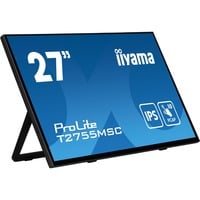 iiyama ProLite T2755MSC-B1 27" Moniteur tactile Noir, 1x DisplayPort, 1x HDMI, 2x USB-A