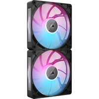 Corsair RX140 MAX RGB ventilateurs de boîtier Noir, 2 pièces, 140 x 140 x 30 mm, PWM