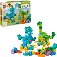 LEGO DUPLO - Dinosaures 3-en-1 sur roues, Jouets de construction 10451