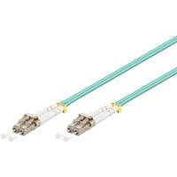 goobay Câble optique LC-LC Multimode (OM3) à fibre optique Bleu Azur, 5 mètres