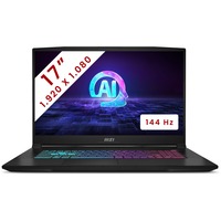 MSI Katana A17 AI (B8VF-836BE) 17.3" PC portable gaming  Noir | Ryzen 9 8945HS | RTX 4060 | 16 Go | 1 To SSD | 144 Hz