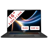 MSI Stealth 16 AI+ (B3WF-012BE) 16" PC portable gaming Copilot+  Noir | Core Ultra 9 386H | RTX 5060 | 16 Go | 1 To SSD | 240 Hz