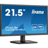 iiyama  ProLite X2283HSU-B1 21.5" Moniteur Noir, 75 Hz, HDMI, DisplayPort, USB, Audio