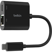 Belkin USB-C/Ethernet et adaptateur de charge (100 W) Noir