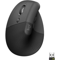 Logitech Lift souris ergonomique vertical - Gaucher Graphite/Noir, 4000 dpi, Bluetooth