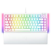 Razer BlackWidow V4 RGB clavier gaming mécanique Blanc, Layout US (QWERTY), Razer certified Mechanical Orange Switches, 75%, Hot-swappable