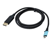 i-tec USB-C > DisplayPort, Câble Noir, 2 mètres, 4K 60 Hz