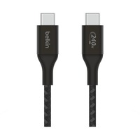 Belkin BoostCharge USB-C > USB-C, Câble Noir, 1 mètre, 240 W