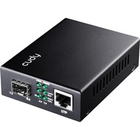 Cudy MC220P Gigabit PoE Ethernet Media Converter Noir, PoE