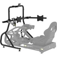 Fanatec GT Triple Monitor Expansion, Support Noir/Noir