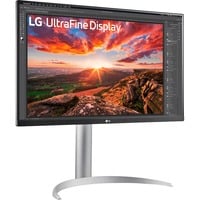 LG UltraFine 27UP850K-W 27" 4K Ultra HD Moniteur Argent/noir, 1x DisplayPort, 2x HDMI, 2x USB-A, 1x Thunderbolt