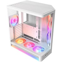 NZXT H6 RGB+ boîtier midi tower Blanc | 2x USB-A | 1x USB-C | RGB | Verre trempé