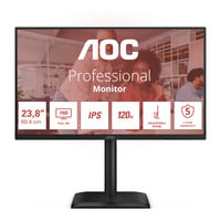 AOC 24E4U 23.8" Moniteur Noir, 1x DisplayPort, 1x HDMI, 1x VGA, 4x USB-A, 120 Hz