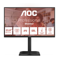 AOC 24E4U 23.8" Moniteur  Noir, 120 Hz, VGA, HDMI, DisplayPort, USB