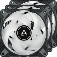 ARCTIC P12 PWM PST A-RGB ventilateurs de boîtier Noir, 3 pièces, 120 x 120 x 25 mm