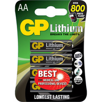 GP Batteries Lithium primaire 24LF, Batterie Noir, 4 pièces