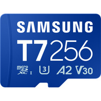 Samsung T7 microSDXC 256 Go, Carte mémoire Bleu