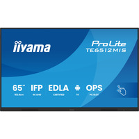 iiyama ProLite TE6512MIS-B4AG, Affichage public Noir (Mat), 2x HDMI | 1x DisplayPort | VGA | LAN | WiFi | 24/7 | Tactile