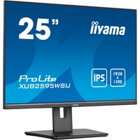 iiyama ProLite XUB2595WSU-B5 25" Moniteur Noir, 1x DisplayPort, 1x HDMI, 1x VGA, 2x USB-A