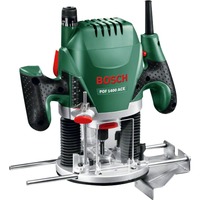 Bosch POF 1400 ACE, Fraiseuse Vert/Noir, Socle plongeant, Aluminium, Noir, Vert, Rouge, Blanc, 28000 tr/min, 6, 6.35 (1/4"), 8 (5/16"), 11000 tr/min, 5,5 cm