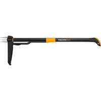 Fiskars Désherbeur 4 dents Xact, Taille gazon Noir/Orange, 1020126