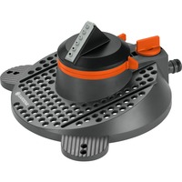 GARDENA Arroseur rotatif et sectoriel Tango Comfort Gris/Orange, Système d'aspersion d'eau circulaire, 310 m², Noir, Orange
