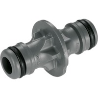 GARDENA Connecteur de tuyau d'arrosage, Raccord Gris, 13 mm (1/2") - 19 mm (3/4")