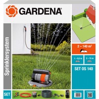 GARDENA Kit complet avec arroseur pivotant encastré OS 140, Systèmes de gicleurs Gris/Orange, 8221-20