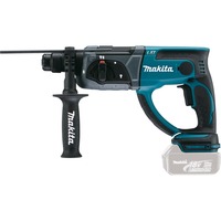 Makita Akku-Kombihammer DHR202ZJ, Marteau piqueur Bleu/Noir