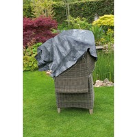 Nature Housse pour meubles de jardin pour chaises empilées, Finition Gris, 6031601