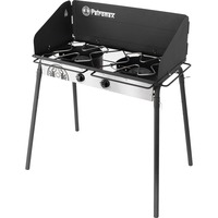 Petromax Table de cuisson à gaz Petromax avec deux brûleurs ge90-s, Cuisinière à gaz Noir
