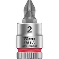 Wera 8751 A Phillips, PH2x28, Clés mixtes à cliquet Chrome