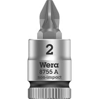 Wera 8755 A Pozidriv, PZ2x28, Clés mixtes à cliquet Chrome