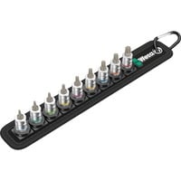 Wera Belt A3 Torx HF Zyklop Bit Nut Set with holder function, 1/4" drive, Clés mixtes à cliquet Noir/Argent