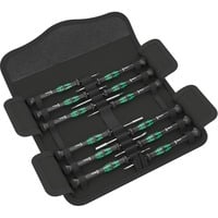Wera Compakt Micro 21 ESD 1, Tournevis Noir/Vert, Pour les appareils électriques
