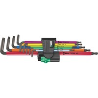 Wera Jeu de clés Allen TORX 967/9 TX XL Multicolore 1, Tournevis 9 pièces, TORX T8 à T40