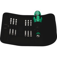 Wera Kraftform Kompakt 40, Set d'embouts de vissage Noir/Vert, 7 pièces