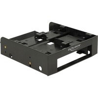 DeLOCK Cadre de montage 5.25" pour 1x 3.5" et 2x 2.5" Noir, 18000