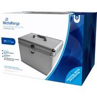 MediaRange Boîtier pour CD/DVD, Valise Argent, 200 pièces, Vente au détail