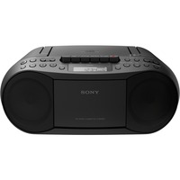 Sony CFD-S70B Boombox CD/cassette avec radio, Lecteur de CD Noir, Radio, CD, cassette