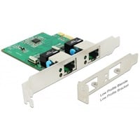 DeLOCK Carte PCIe Express > 2x Gigabit LAN, Carte réseau 
