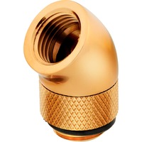 Corsair Hydro X Series 45° Rotary Adaptateur, Connecteur Or, Raccord, Laiton, Or, 1/4", 45°, Liquide