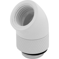 Corsair Hydro X Series 45° Rotary Adaptateur, Connecteur Blanc, 2 pièces