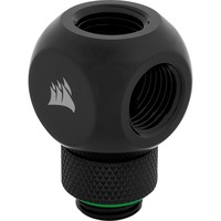 Corsair Hydro X Series XF Rotary Y-Splitter, Connecteur Noir, Raccord, Laiton, Noir, 1/4", Liquide