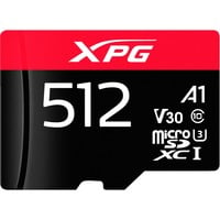 ADATA ADATA microSD 512Go XPG Game UHS-I U3, Carte mémoire Noir/Rouge