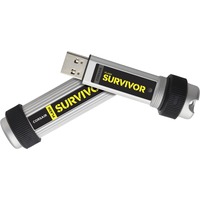Corsair Flash Survivor 128 Go, Clé USB Argent/Noir, CMFSV3B-128GB