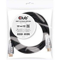 Club 3D HDMI 2.0, Câble Noir/Argent, 5 mètres, 4K 60Hz