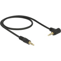 DeLOCK 3,5 mm mâle > 3,5 mm mâle, Câble Noir, 0,5 mètre