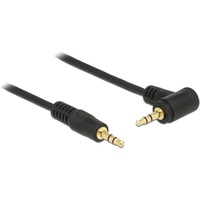 DeLOCK 3,5 mm mâle > 3,5 mm mâle, Câble Noir, 3 mètres
